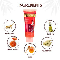 Jovees Herbal Face Care Combo | De-Tan Facewash 120ml, Scrub 100ml, Pack 100g, Lotion 60ml | Tan Removal