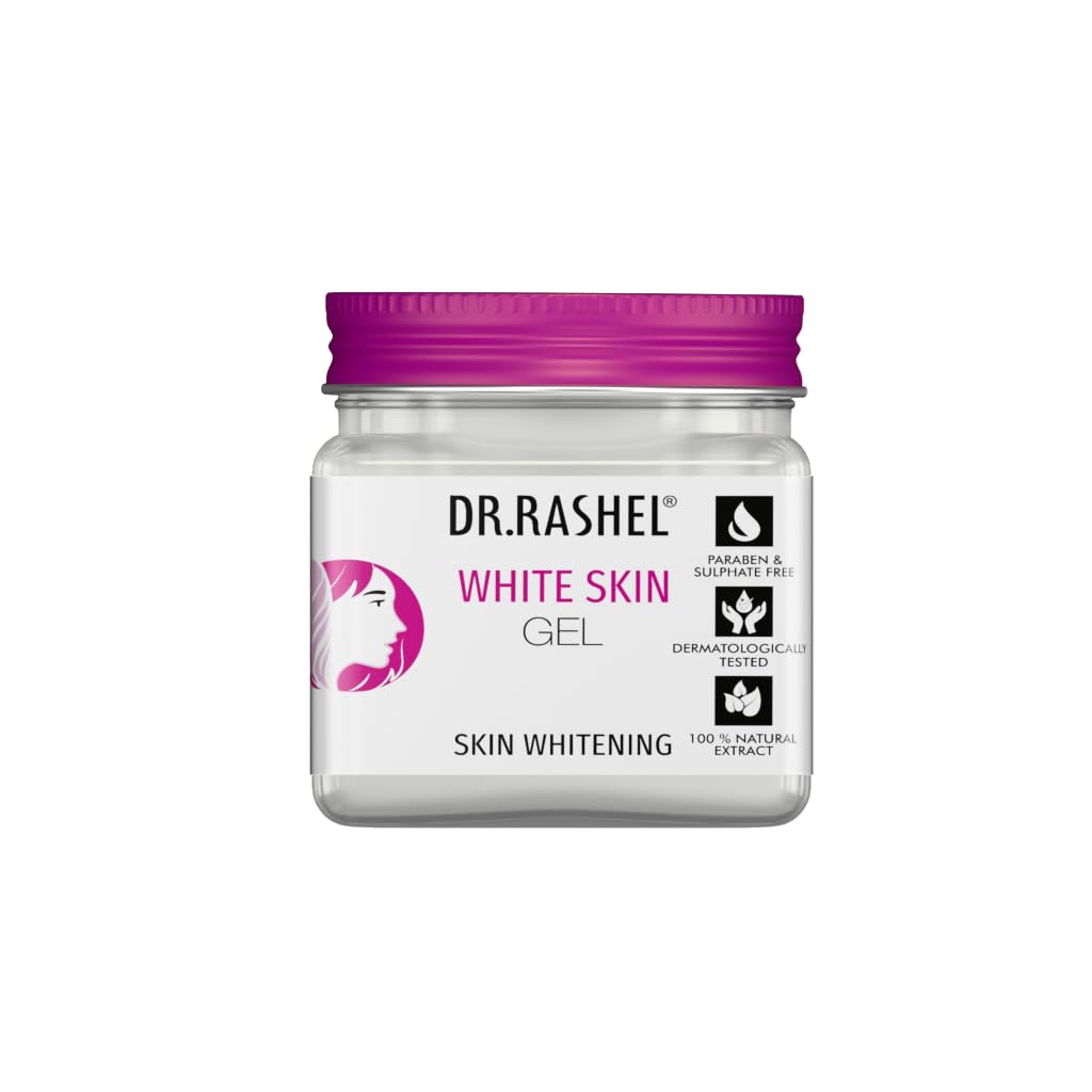 DR.RASHEL White Skin Home Spa Kit, Skin Whitening Set with Scrub, Gel, Cream and Face Pack