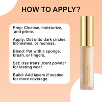 Lakyou Beauty High Coverage Liquid Concealers | Lightweight | Full Coverage | Smooth Finish | Long Lasting | Shade-01(White Ivory) | 5.5ml