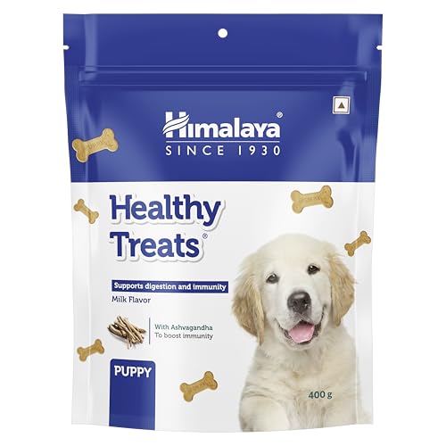 Himalaya Healthy Treats for Puppy with Milk Flavor,400 G,Pellet