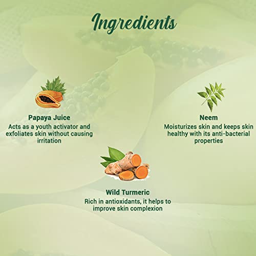 Biotique Papaya Tan Removal Brightening & Revitalizing Face Scrub | Gentle Exfoliation | Smooth and Clear Complexation | 100% Botanical Extracts| Suitable for All Skin Types | 100g