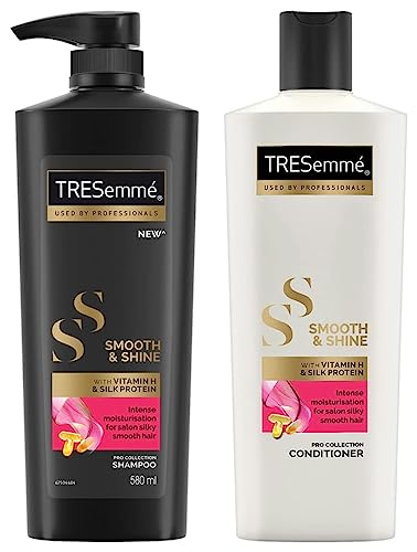 Tresemme Smooth And Shine Conditioner, 190Ml And Smooth And Shine Shampoo, 580Ml