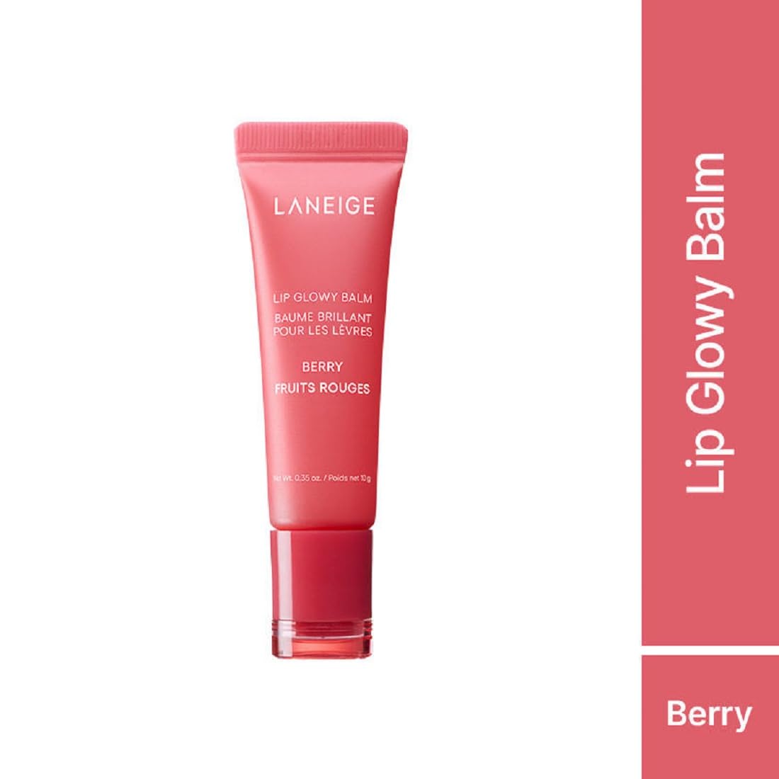 Laneige Lip Glowy Balm | Moisturizing Lip Treatment with Vitamin C + Shea Butter for Soft, Smooth and Glowing Lips | Korean Lip Balm For Dry Chapped Lips |Intense Hydration| Berry |10Gm