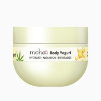 moha: Body Yogurt with Vitamin E, Hemp Seed oil, Moringa & Hyaluronic Acid provides instant Hydration I Lightweight & fast-absorbing formula – 250gm