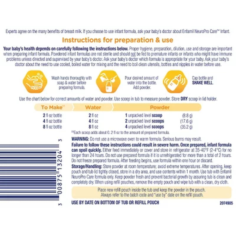 Enfamil Neuroprocare Infant Formula, 20.7 Oz., 2 Pk.