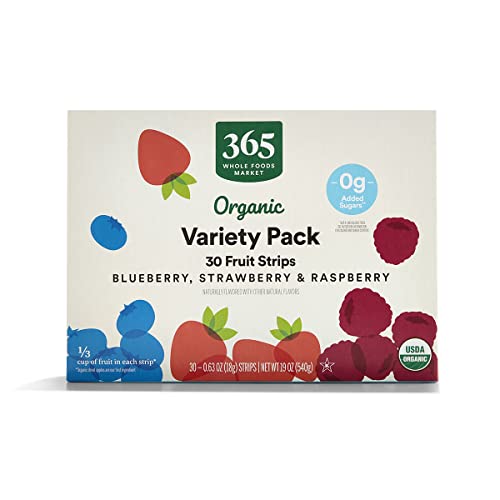 365 Fruit Strip Variety Organic, 0.63 Ounce, 30 Pack