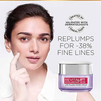 L'Oreal Paris Day Cream for Women, Hydrates and Replumps, For Radiant Skin, Revitalift Hyaluronic Acid, 50ml