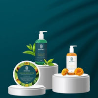 Dhartika Body Indulgence Combo – Avocado Body Butter + Tea Tree & Gold Glow Shower Gels | Deep Moisturizing, Detoxifying & Radiant Skincare Set | Soft, Smooth & Glowing Skin | For Men & Women