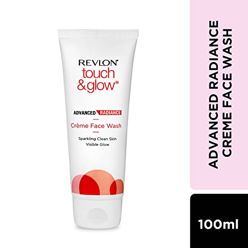 Revlon Touch & Glow Advanced Radiance Crème Face Wash (100 gm)- (Enriched with Vitamins E, C & B5 that moisturize the skin)