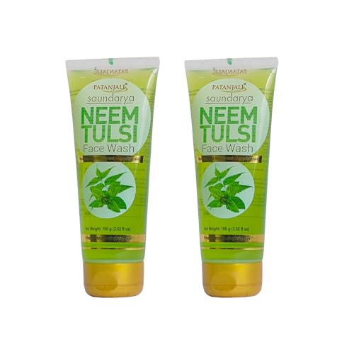 Patanjali Neem Tulsi Face Wash 100gm - Pack of 2