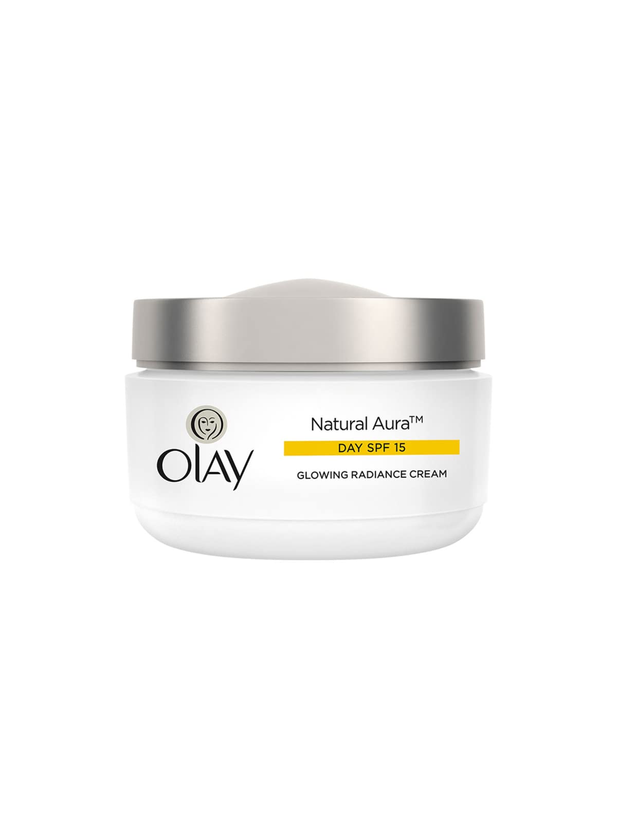 Olay Natural Aura Day Cream with SPF 15 | Glowing Radiance Cream | With Niacinamide and Vitamin E | Normal, Oily, Dry, Combination Skin | 50g