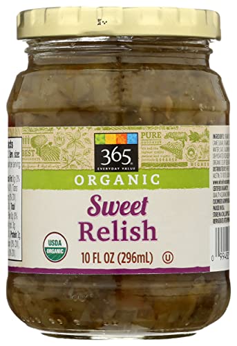 365 Relish Sweet Pickle Organic, 10 Fl Oz