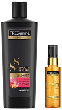 TRESemme Smooth and Shine Kit for Super shiny Finish 340 ml Shampoo and Gloss Ultimate 50ml Serum