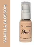 Bloom Beauty 3IN1 Foundation – Vanilla Blossom |Lightweight Formula |Flawless Matte Finish