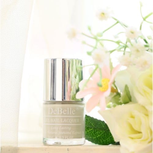 DeBelle Gel Beige Nail Polish-Light Nude(Natural Blush), 8 ml - Enriched with natural Seaweed Extract, cruelty Free, Toxic Free Glossy Finish.