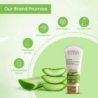 Lotus Herbals Active Aloe + Niacinamide Brightening Boost Mist 50g, FACE WASH 100g Set of 2
