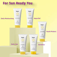 Kaya Clinic Ultra Light Aquagel Sunscreen Gel With SPF25 50ml | Fragrance Free | Non-Greasy | Does Not Clogs Pores | PA++++ | 4 Star Boots Rating | For Oily & Acne Prone Skin