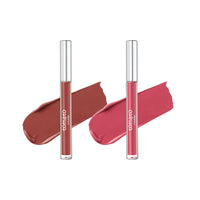 FLiCKA Tomato Liquid Matte Lipstick Transfer Proof, Smudge Proof, Non-Sticky, Creamy Lightweight Shade 2 & Shade 10 Combo