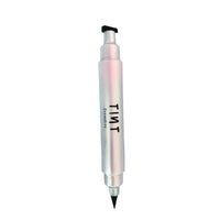 Tint Cosmetics 2 in 1 Double Headed Eyeliner, Pen and Winged Stamp For Wing Cat Eye, Smudge Proof and Waterproof, Long Lasting Precise Pen Liner Eye Makeup For Girl and Women (Black, 3.5ml)