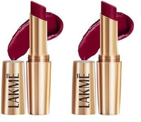Lakmé 9 To 5 Primer + Matte Lipstick, Matte Finish, Lightweight Lipstick, Lasts For 16Hrs, Nourishes Lips & Great For Daily Use, Deep Wine, 3.6G (Pack of 2)