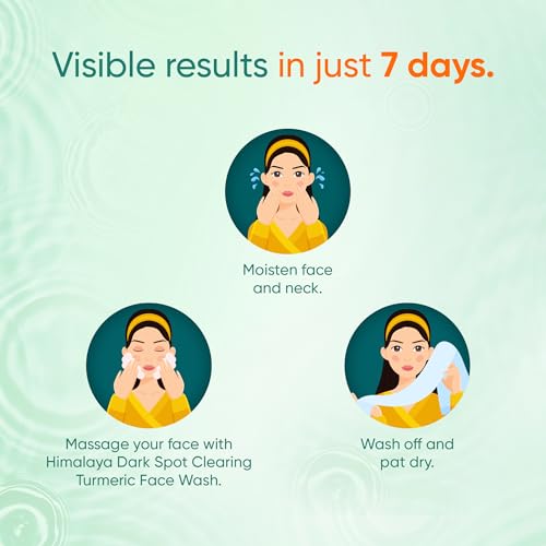 Himalaya Dark Spot Clearing Turmeric Face Wash| Reduce dark spots in 7 days | Organically sourced & Cold-pressed turmeric 200ml