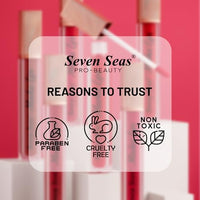 Seven Seas Mocha Lips Matte Liquid Lipstick | Non-Transfer Liquid Lipstick | 12 Hours Long Lasting | Highly Pigmented | Intense Color Payoff | Smudgeproof Liquid Lipstick for Women (205, 4ml)