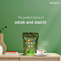 Society Elaichi Adrak Chai | 250 g Pouch | Pack of 1 | Society Tea | Ginger & Cardamom | Refreshing & Tasteful | All Natural Ingredients | No preservatives