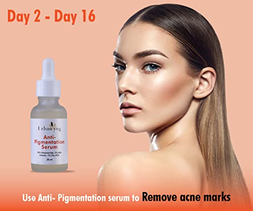 Urban yog Acne Pimple Patch - Invisible Facial Stickers cover with 100% Hydrocolloid, 36 Pimple Patches for Face (Pimple Patch + Anti Pigmentation Serum), Pack of 2