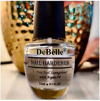 DeBelle Nail Care Nail Polish | Transparent| Enriched with Argan Oil| 15ml (Nail Hardener)