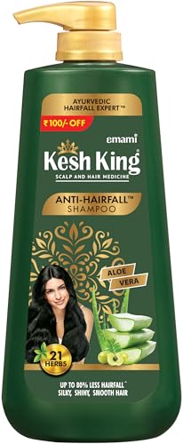 Kesh King Ayurvedic Anti-Hairfall Shampoo | Reduces hairfall | 21 Ayurvedic herbs | No Paraben & No Silicon | Enriched with Aloe Vera, Bhringraja & Amla | 600 ml