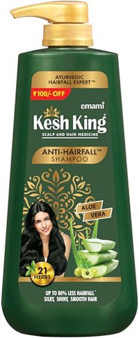 Kesh King Ayurvedic Anti-Hairfall Shampoo | Reduces hairfall | 21 Ayurvedic herbs | No Paraben & No Silicon | Enriched with Aloe Vera, Bhringraja & Amla | 600 ml