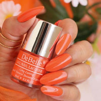 Debelle Gel Nail Polish Apricot Brulee (Dusty Orange Nail Paint)|Non Uv - Gel Glossy Finish |Chip Resistant | Seaweed Enriched Formula| Long Lasting|Cruelty And Toxic Free| 8Ml