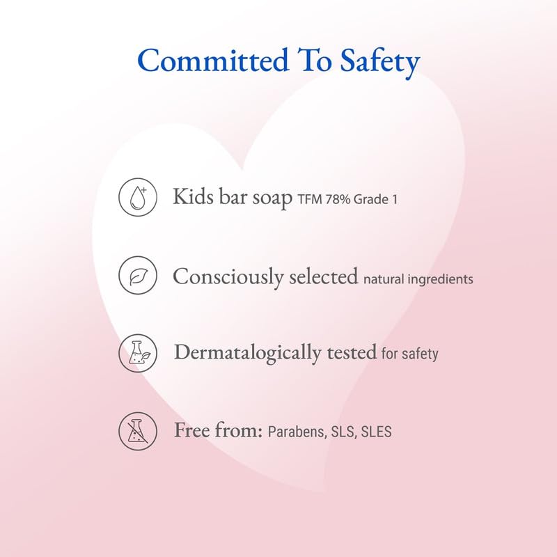 Softsens Kids Princess Soap| Grade 1 Soap| Infused Shea Butter & Milk Cream |Dermatologist Tested| Shape Soap (Pack of 3,75g each)