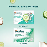 Himalaya SINCE 1930 Himalaya Herbals Refreshing Cucumber Soap And Coconut Soap, 125G (Pack of 5)