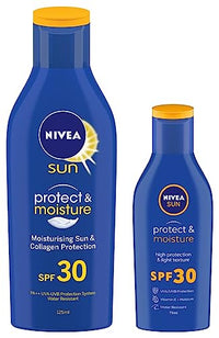Nivea Sun Lotion For Oily Skin, Spf 30, With UVA & UVB Protection, 125 Ml & Sun Lotion For Oily Skin, Spf 30, With UVA & UVB Protection, 75 Ml, Pack Of 1