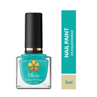 Olivia Nail Paint for Glossy Finish - 5ml (3 Aqua Marine)