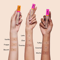 TYPE BEAUTY INC. Get Even Waterproof Concealer For Face Makeup with Vitamin C, Niacinamide & Bakuchiol | Reduces Dark Spots & Pigmentation | Crease Free | For Women & Men - Frappe (15) | 8 ML