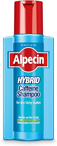 Alpecin Hybrid Shampoo 250ml | Natural Hair Growth Shampoo for Sensitive and Dry Scalps | Energizer for Strong Hair | Hair Care for Men