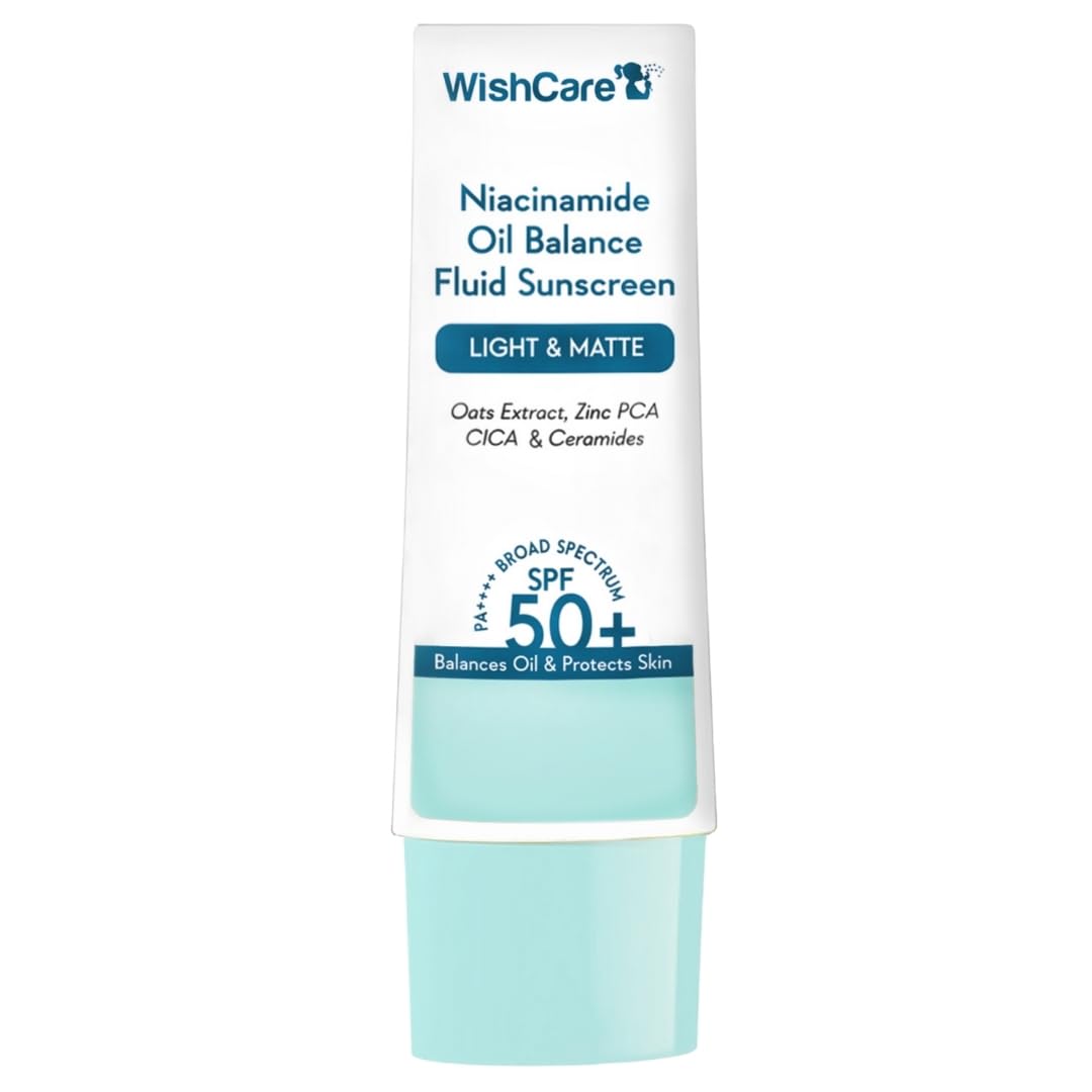 WishCare Niacinamide Sunscreen SPF50, Tinted Lip Balm, SPF50 Balm