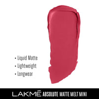 Lakmé Forever Matte Lipstick, Made With French Rose Oil Extracts, Red Wine, 4.5G