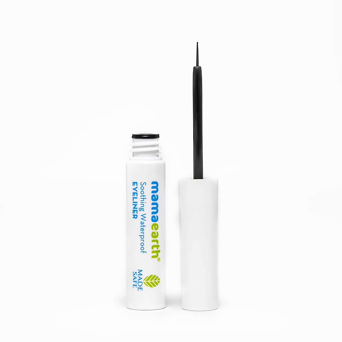 Mamaearth Soothing Waterproof Glossy Finish Liquid Eyeliner With Almond & Castor Oil For 10 Hr Long Stay - 3.5 Ml, Black