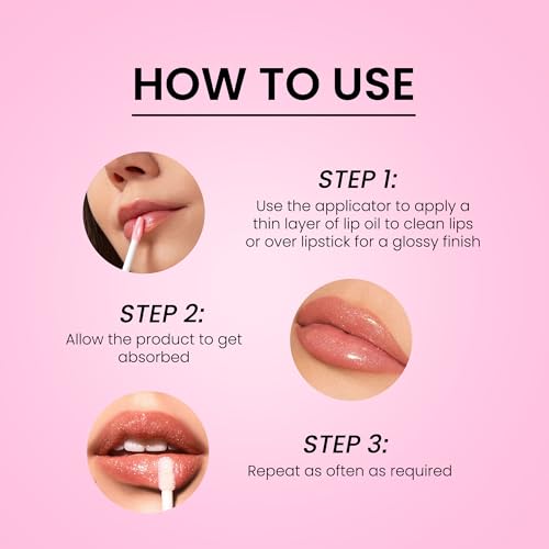 Shopaarel So Obsessed Lip Oil, Ultra-Glossy, Long-Lasting Comfort, Nourishment and Hydration, Lip Gloss, Fuller & Plump Lips, Lightweight, Non-sticky- 8 gm, Slice