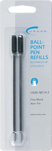 Cross Ballpoint Pen Refill - Black - Fine - Dual Pack