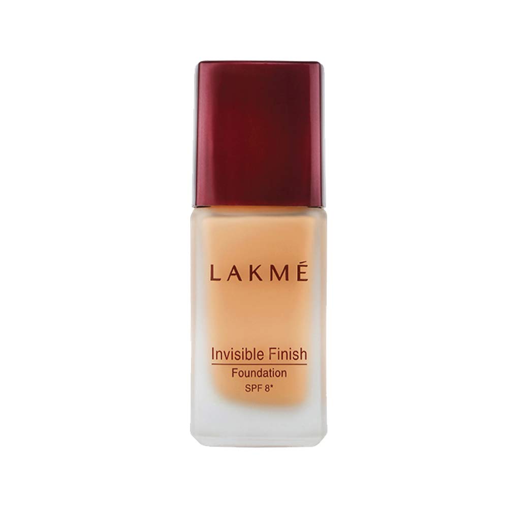 Lakmé Invisible Finish SPF 8 Foundation, Shade 01, 25ml and Absolute Skin Natural Mousse, Rose Fair 02, 25g