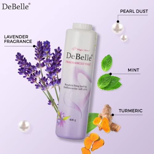 DeBelle Fragranced Talcum Powder, White, 400g (Combo Pack Of 3)|Women | New Look