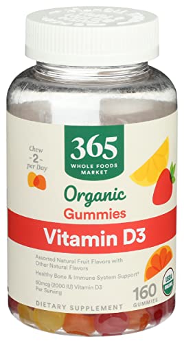 365 by Whole Foods Market Vitamin D3 Gummy, 160 Count