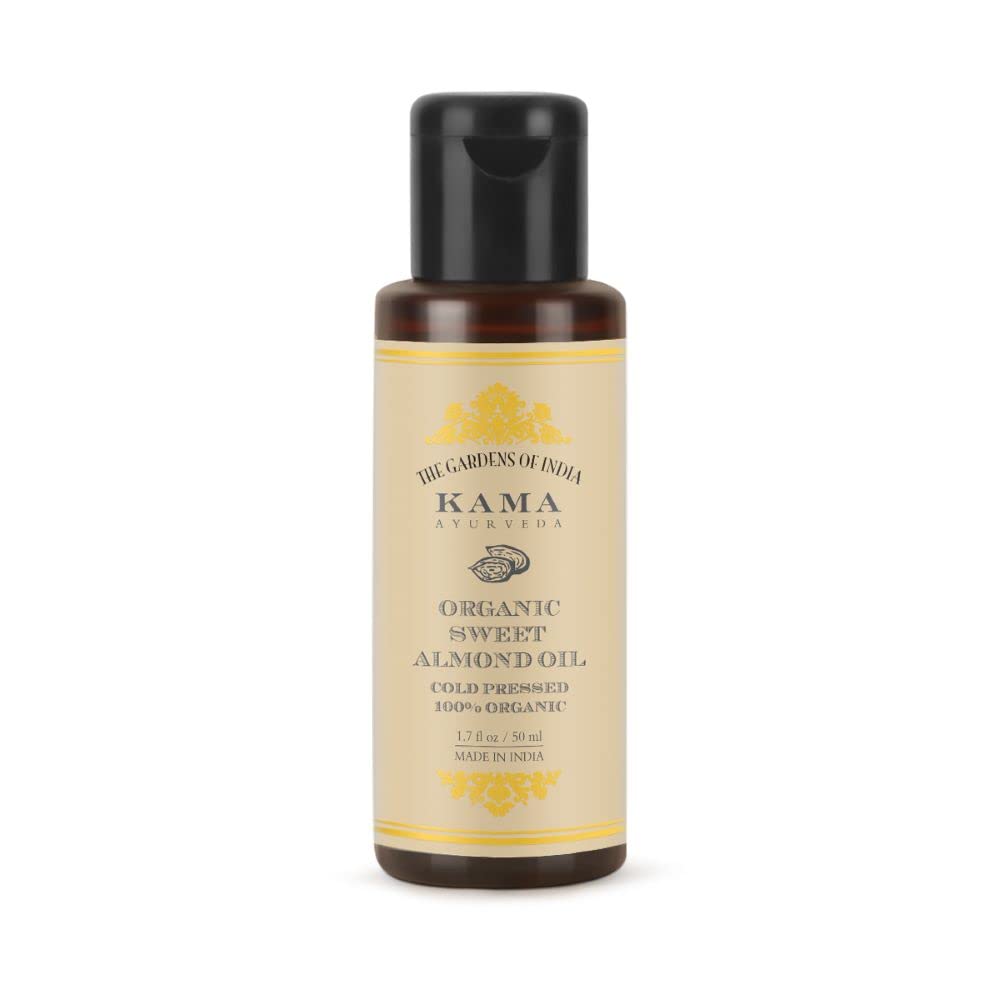 Kama Ayurveda Organic Sweet Almond Oil (50ml - In) & Kama Ayurveda Pure Rose Combo