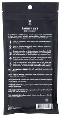 e.l.f. Smoky Eye Brush Kit, Synthetic, 5Piece Set (82021) (Brush Handle Color May Vary)