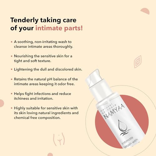 Namyaa Natural Lip Serum/Balm/Lightener/Moisturizer For Lip Lightening/Brightening/Toning/Moisturizing, 30 g And Namyaa Intimate Hygiene Wash For Men/Women With Tea Tree Extracts, 100 ml