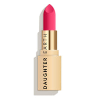 DAUGHTER EARTH Original Pink Lipstick | Vegan Plant Based Highly Pigmented Natural Lightweight Non Drying Lip Color | Long Lasting Phytonutrient Lipstick With Vit E & Bakuchiol | UV Protection | 4g